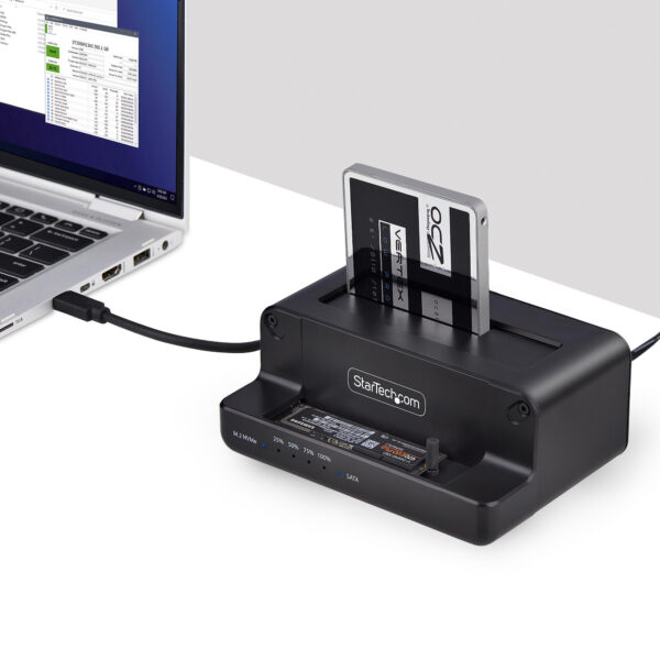 StarTech.com M.2 NVMe to 2.5/3.5" SATA Drive Duplicator, Dual Bay StarTech.com M.2 NVMe to 2.5/3.5" SATA Drive Duplicator, Dual Bay