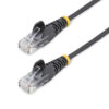 StarTech.com 2 m CAT6 Cable - Slim - Snagless RJ45 Connectors - Black StarTech.com 2 m CAT6 Cable - Slim - Snagless RJ45 Connectors - Black