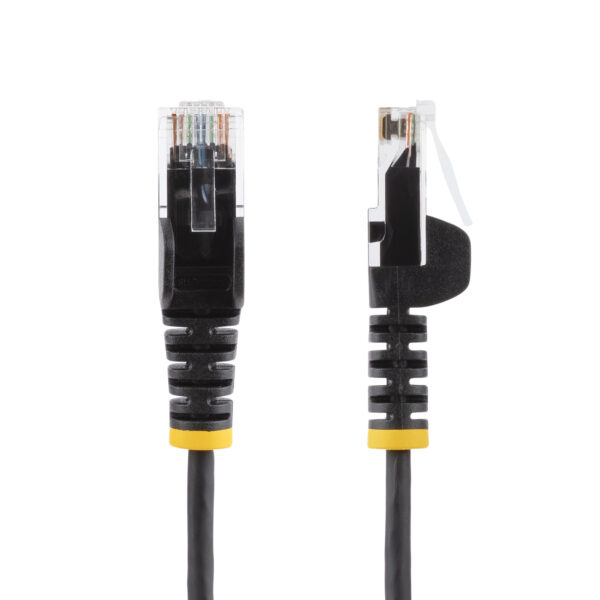 StarTech.com 2 m CAT6 Cable - Slim - Snagless RJ45 Connectors - Black StarTech.com 2 m CAT6 Cable - Slim - Snagless RJ45 Connectors - Black