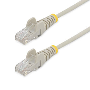 StarTech.com 2 m CAT6 Cable - Slim - Snagless RJ45 Connectors - Grey StarTech.com 0.5 m CAT6 Cable - Slim - Snagless RJ45 Connectors - Grey