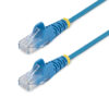 StarTech.com 2.5 m CAT6 Cable - Slim - Snagless RJ45 Connectors - Blue StarTech.com 1 m CAT6 Cable - Slim - Snagless RJ45 Connectors - Blue