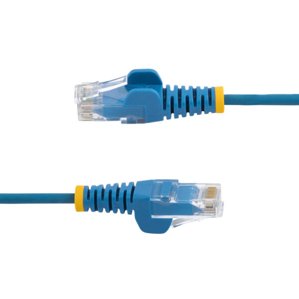 StarTech.com 2.5 m CAT6 Cable - Slim - Snagless RJ45 Connectors - Blue StarTech.com 1 m CAT6 Cable - Slim - Snagless RJ45 Connectors - Blue