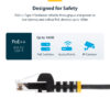 StarTech.com 1.5 m CAT6 Cable - Slim - Snagless RJ45 Connectors - Grey