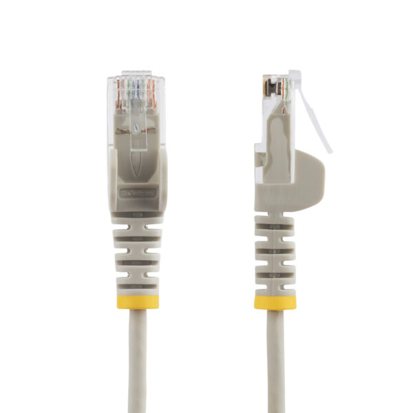 StarTech.com 5m Gray Slim CAT6 Ethernet Cable, Snagless, 100W PoE, StarTech.com 15m Gray Slim CAT6 Ethernet Cable, Snagless, 100W PoE,