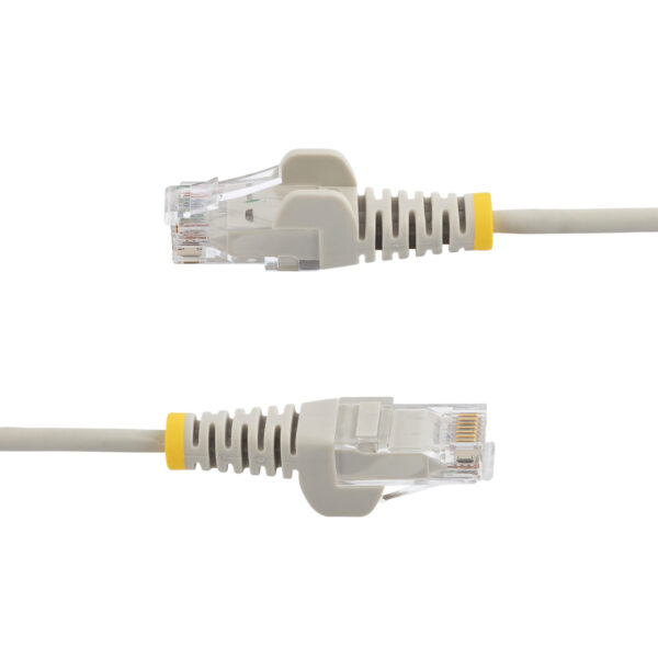 StarTech.com 5m Gray Slim CAT6 Ethernet Cable, Snagless, 100W PoE, StarTech.com 15m Gray Slim CAT6 Ethernet Cable, Snagless, 100W PoE,