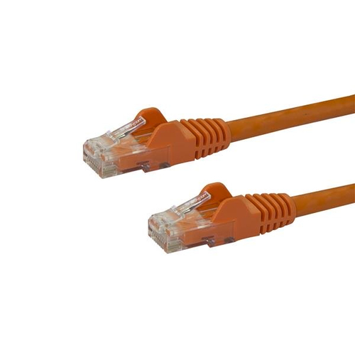 StarTech.com 50cm CAT6 Ethernet Cable - Orange CAT 6 Gigabit Ethernet