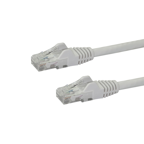 StarTech.com 10ft CAT6 Ethernet Cable - White CAT 6 Gigabit Ethernet