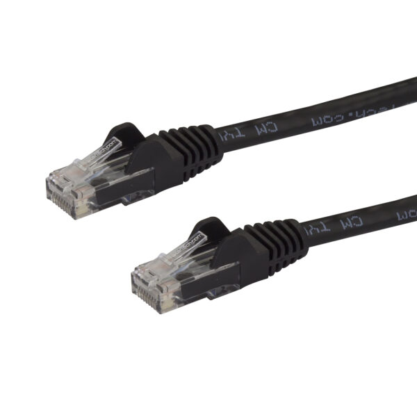 StarTech.com 25ft CAT6 Ethernet Cable - Black CAT 6 Gigabit Ethernet