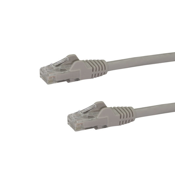 StarTech.com 15ft CAT6 Ethernet Cable - Gray CAT 6 Gigabit Ethernet