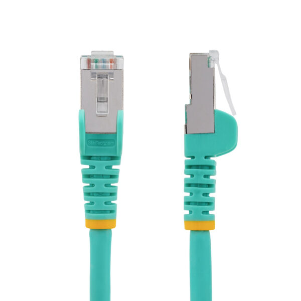 StarTech.com 1.5m CAT6a Ethernet Cable - Aqua - Low Smoke Zero
