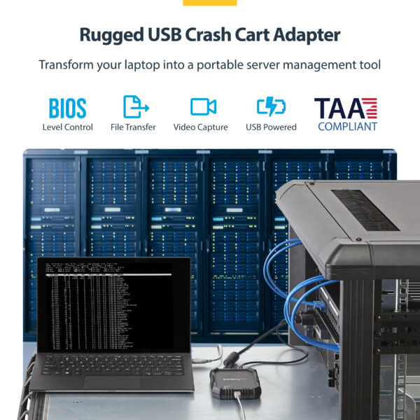StarTech.com Laptop-to-Server KVM Console with Rugged Housing StarTech.com Laptop-to-Server KVM Console with Rugged Housing