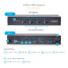 StarTech.com 4-Port KM Switch with Mouse Switching, USB Switch for