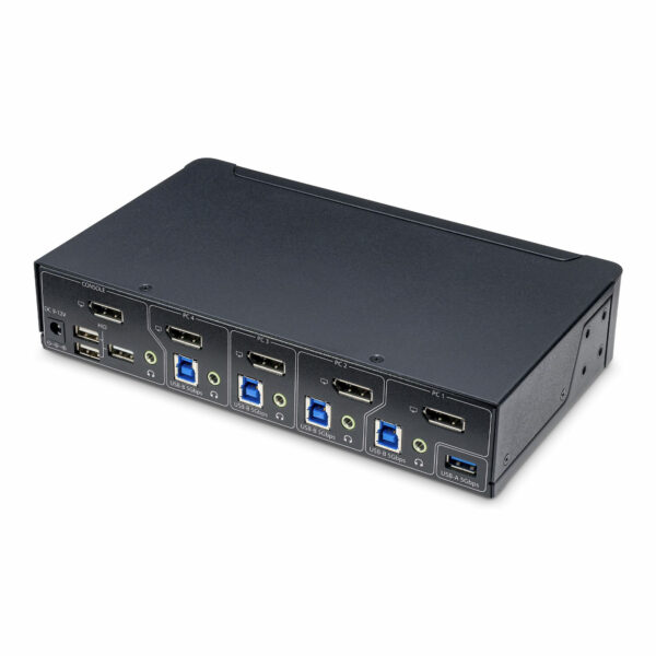 StarTech.com 4-Port DisplayPort KVM Switch, Single 4K 60Hz Monitor, StarTech.com 4-Port DisplayPort KVM Switch, Single 4K 60Hz Monitor,