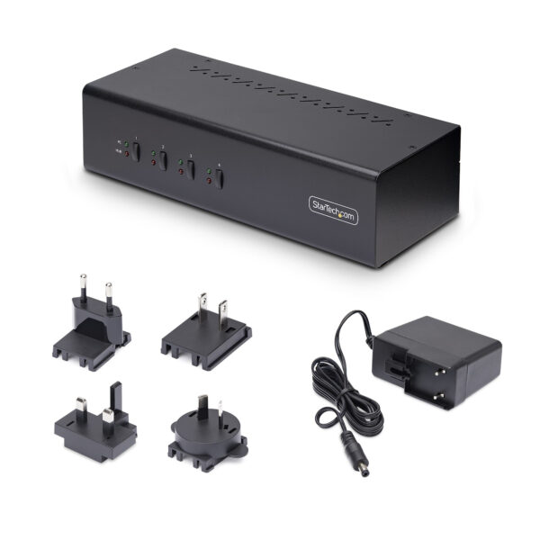 StarTech.com 4-Port Dual-Monitor DisplayPort KVM Switch, 4K 60Hz, 2x StarTech.com 4-Port Dual-Monitor DisplayPort KVM Switch, 4K 60Hz, 2x