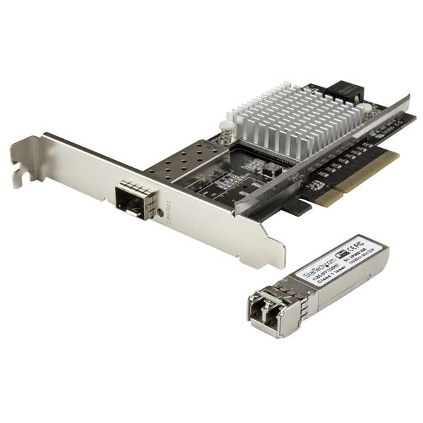 StarTech.com 1-Port 10G SFP+ Fiber Optic Network Card - PCIe - Intel
