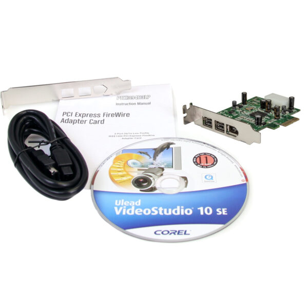 StarTech.com 3 Port 2b 1a Low Profile 1394 PCI Express FireWire Card