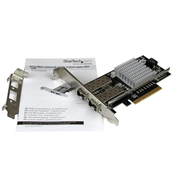 StarTech.com 2-Port 10G Fiber Network Card with Open SFP+ - PCIe, StarTech.com 2-Port 10G Fiber Network Card with Open SFP+ - PCIe,