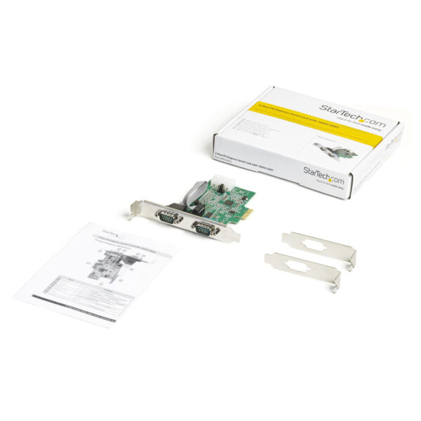 StarTech.com 2-port PCI Express RS232 Serial Adapter Card - PCIe StarTech.com 2-port PCI Express RS232 Serial Adapter Card - PCIe