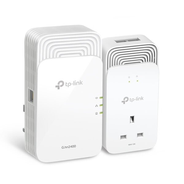 TP-Link G.hn2400 Powerline AX1800 Wi-Fi 6 Kit TP-Link G.hn2400 Powerline AX1800 Wi-Fi 6 Kit