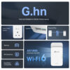 TP-Link G.hn2400 Powerline AX1800 Wi-Fi 6 Kit TP-Link G.hn2400 Powerline AX1800 Wi-Fi 6 Kit