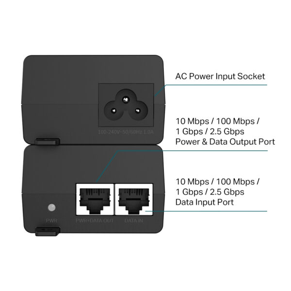 TP-Link Omada 2.5G PoE+ Injector Adapter