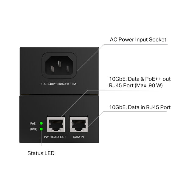 TP-Link Omada PoE++ Injector TP-Link Omada PoE++ Injector