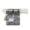 StarTech.com 2-Port 2.5Gbps NBASE-T PCIe Network Card, Intel I225-V, StarTech.com 2-Port 2.5Gbps NBASE-T PCIe Network Card, Intel I225-V,