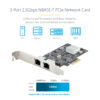 StarTech.com 2-Port 2.5Gbps NBASE-T PCIe Network Card, Intel I225-V, StarTech.com 2-Port 2.5Gbps NBASE-T PCIe Network Card, Intel I225-V,