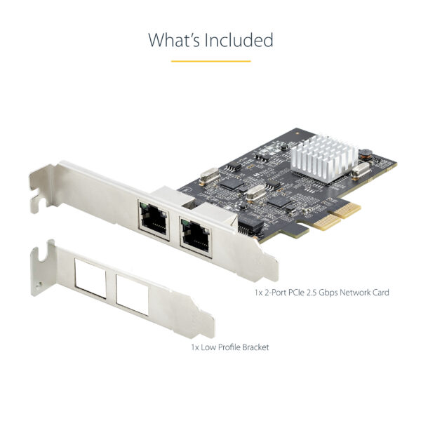 StarTech.com 2-Port 2.5Gbps NBASE-T PCIe Network Card, Intel I225-V, StarTech.com 2-Port 2.5Gbps NBASE-T PCIe Network Card, Intel I225-V,