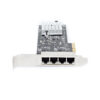 StarTech.com 4-Port 2.5Gbps NBASE-T PCIe Network Card, Intel I225-V,