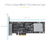 StarTech.com 4-Port 2.5Gbps NBASE-T PCIe Network Card, Intel I225-V,