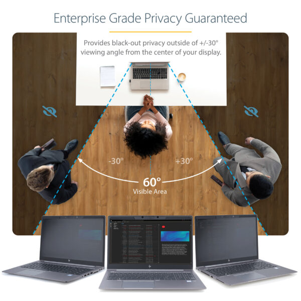 StarTech.com Laptop Privacy Screen for 15.6" Notebook - Magnetic StarTech.com Laptop Privacy Screen for 15.6" Notebook - Magnetic