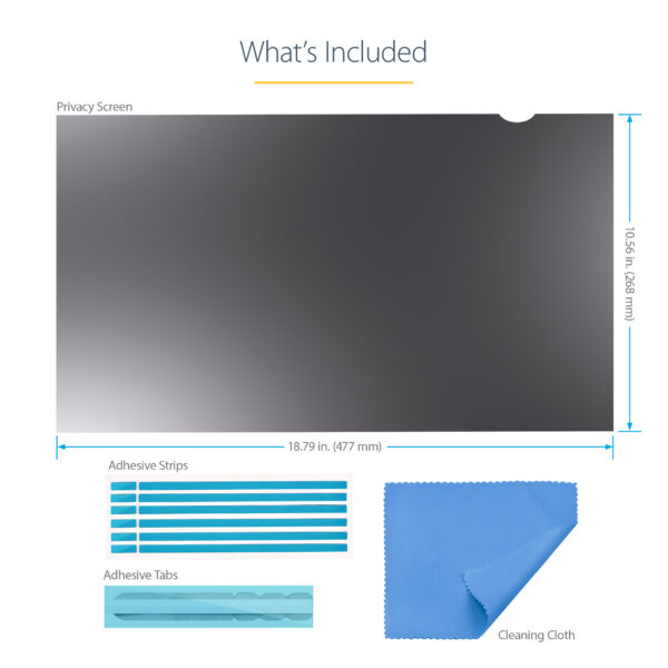 StarTech.com Monitor Privacy Screen for 21.5 inch PC Display StarTech.com Monitor Privacy Screen for 21.5 inch PC Display