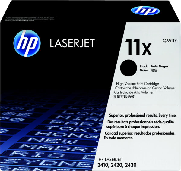 HP 11X High Yield Black Original LaserJet toner cartridge 1 pc(s) HP 11X High Yield Black Original LaserJet toner cartridge 1 pc(s)