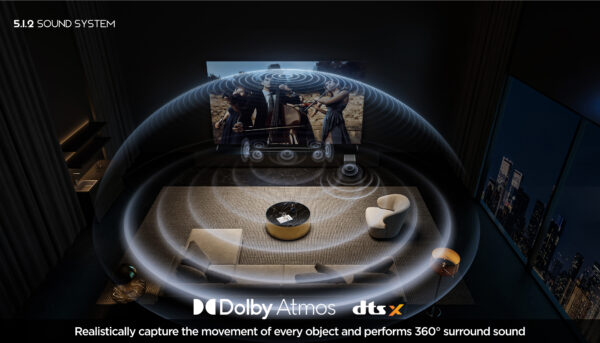 TCL Q75H Q Class 5.1.2 Channel Sound Bar with Dolby Atmos, Ray Danz