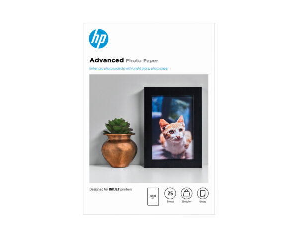 HP Advanced Photo Paper Glossy 250 g/m2 10 x 15 cm (101 x 152 mm) 25