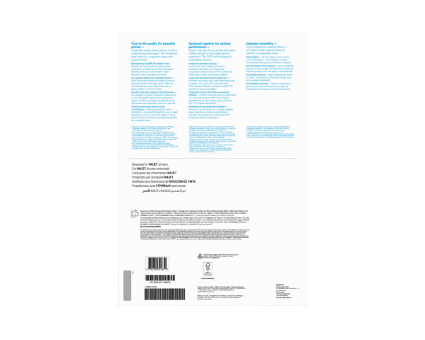 HP Advanced Photo Paper Glossy 250 g/m2 A3 (297 x 420 mm) 20 sheets HP Advanced Photo Paper Glossy 250 g/m2 A3 (297 x 420 mm) 20 sheets