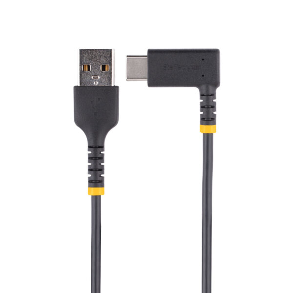 StarTech.com 3ft (1m) USB A to C Charging Cable Right Angle - Heavy StarTech.com 1ft (30cm) USB A to C Charging Cable Right Angle - Heavy