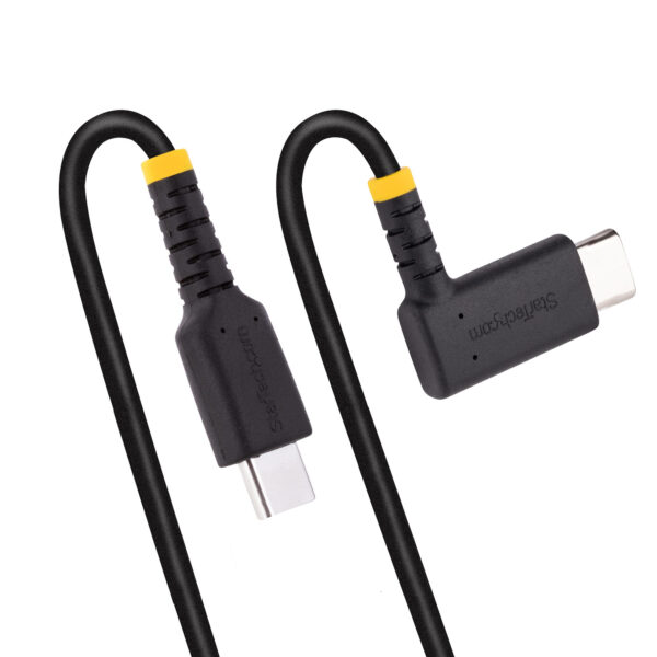 StarTech.com 6ft (2m) USB C Charging Cable Right Angle - 60W PD 3A StarTech.com 6ft (2m) USB C Charging Cable Right Angle - 60W PD 3A