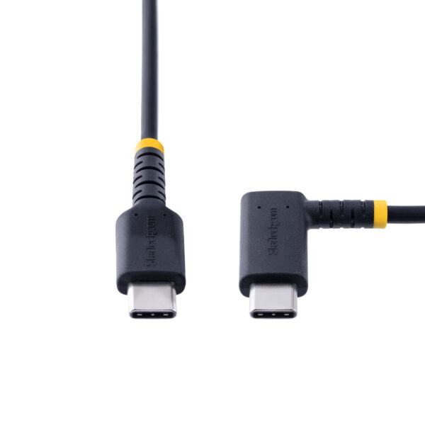 StarTech.com 1ft (30cm) USB C Charging Cable Right Angle - 60W PD 3A StarTech.com 1ft (30cm) USB C Charging Cable Right Angle - 60W PD 3A