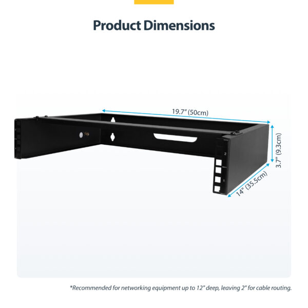 StarTech.com 2U Wall Mount Network Rack - 14In. Deep (Low Profile) StarTech.com 14U Wall Mount Network Rack - 14 Inch Deep (Low Profile)