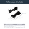 StarTech.com Rail Depth Adapter Kit for Server Racks - 1U StarTech.com Rail Depth Adapter Kit for Server Racks - 1U