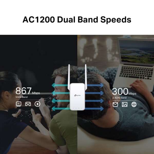 TP-Link AC1200 Mesh Wi-Fi Range Extender TP-Link AC1200 Mesh Wi-Fi Range Extender