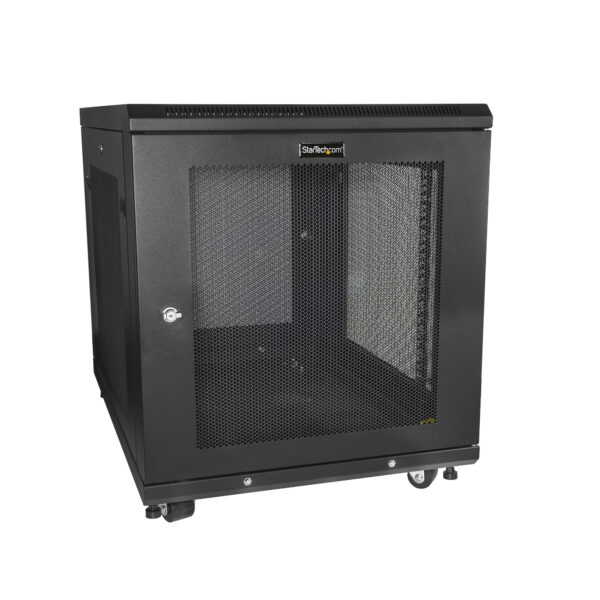StarTech.com 4-Post 12U Server Rack Cabinet, Lockable 19" Data Rack StarTech.com 4-Post 12U Server Rack Cabinet, Lockable 19" Data Rack