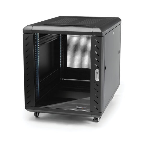 StarTech.com 4-Post 12U Server Rack Cabinet, Lockable 19" Data Rack StarTech.com 4-Post 12U Server Rack Cabinet, Lockable 19" Data Rack