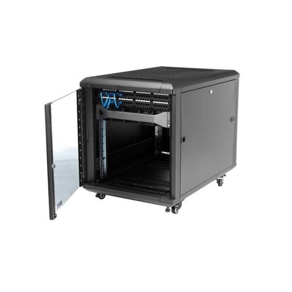 StarTech.com 4-Post 12U Server Rack Cabinet, Lockable 19" Data Rack StarTech.com 4-Post 12U Server Rack Cabinet, Lockable 19" Data Rack