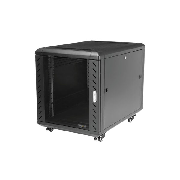 StarTech.com 4-Post 12U Server Rack Cabinet, Lockable 19" Data Rack StarTech.com 4-Post 12U Server Rack Cabinet, Lockable 19" Data Rack