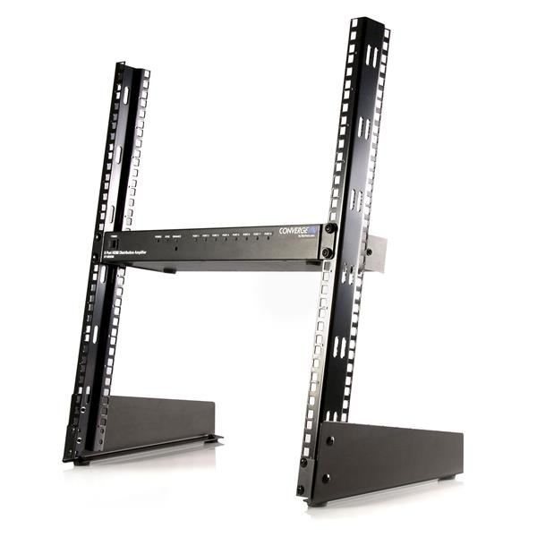 StarTech.com 2-Post 12U Desktop Server Rack, Small Open Frame 19in StarTech.com 2-Post 12U Desktop Server Rack, Small Open Frame 19in