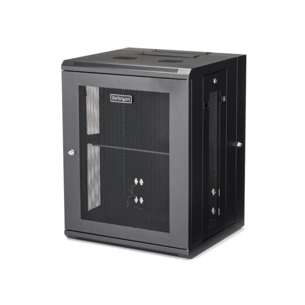 StarTech.com 4-Post 15U Wall Mount Network Cabinet with 1U Shelf, 19" StarTech.com 4-Post 15U Wall Mount Network Cabinet with 1U Shelf, 19"