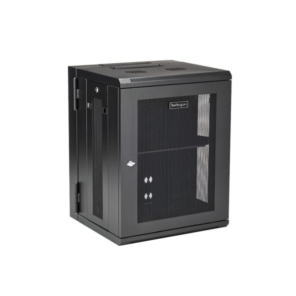 StarTech.com 4-Post 15U Wall Mount Network Cabinet with 1U Shelf, 19" StarTech.com 4-Post 15U Wall Mount Network Cabinet with 1U Shelf, 19"